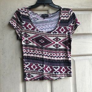 Pattern Crop Top